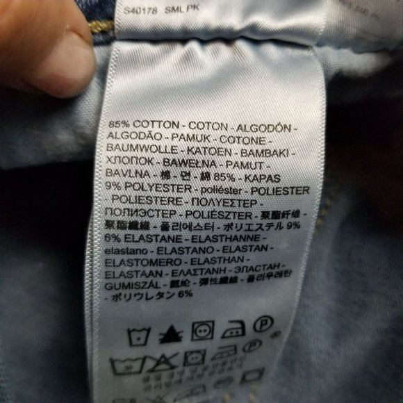 Levis Jeans Womens 32 720 Medium Wash Stretch High Rise Distressed Super Skinny - Picture 16 of 16